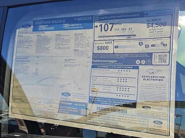 new 2026 Ford Mustang Mach-E car, priced at $41,420