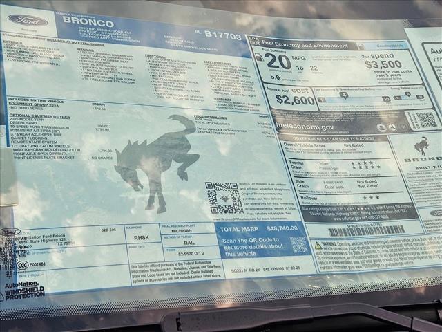 new 2025 Ford Bronco car, priced at $41,995