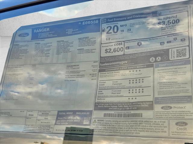 new 2025 Ford Ranger car, priced at $44,995