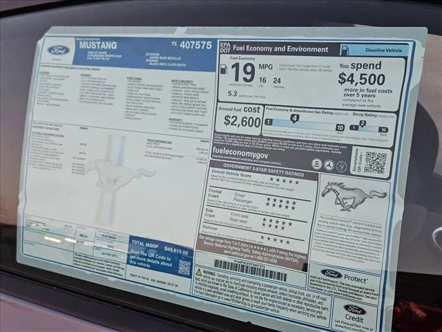 new 2026 Ford Mustang car, priced at $45,857