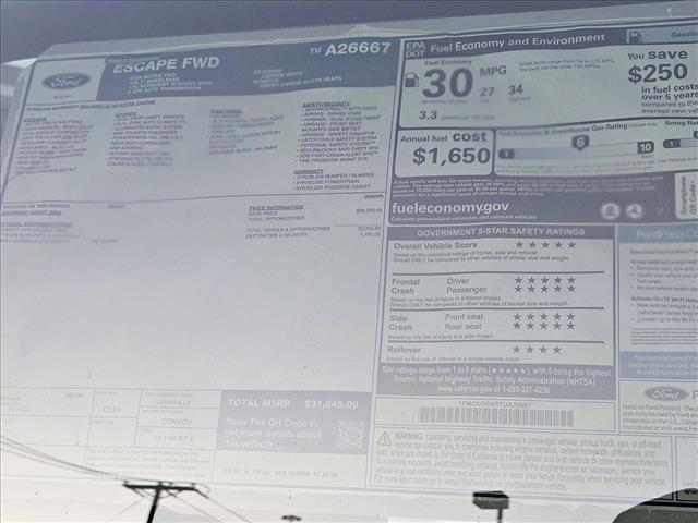 new 2026 Ford Escape car, priced at $26,499