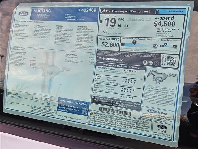 new 2026 Ford Mustang car, priced at $48,220