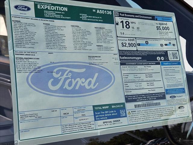 new 2025 Ford Expedition car, priced at $76,999