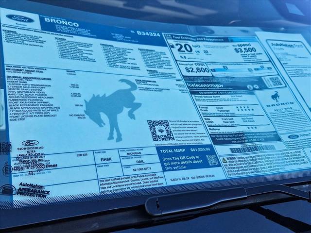 new 2025 Ford Bronco car, priced at $46,495