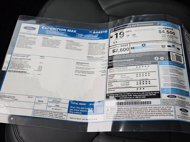 new 2026 Ford Expedition Max car, priced at $68,521