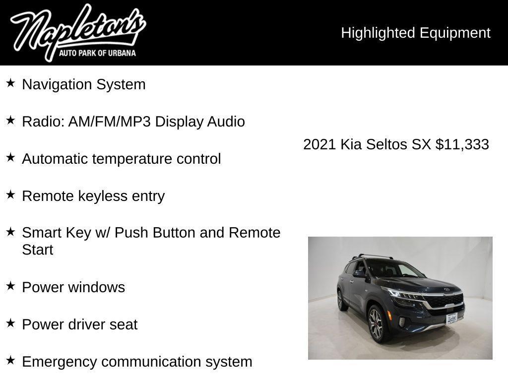 used 2021 Kia Seltos car, priced at $11,402