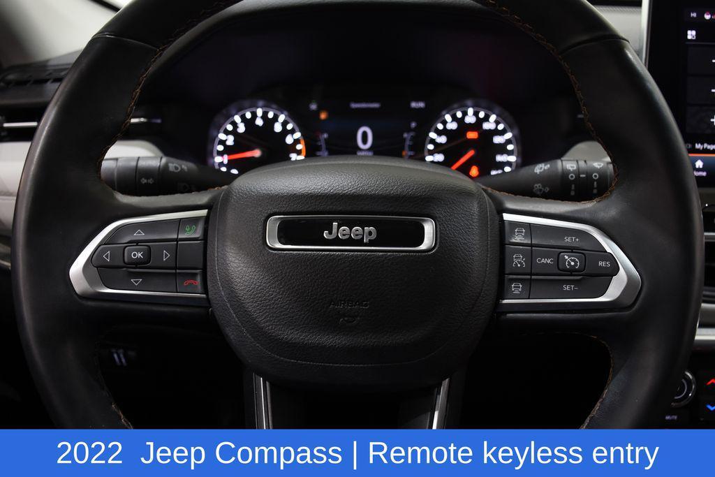 used 2022 Jeep Compass car, priced at $22,095