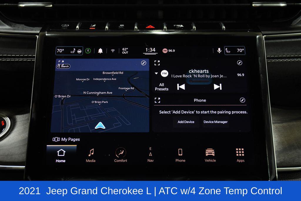 used 2021 Jeep Grand Cherokee L car, priced at $32,990