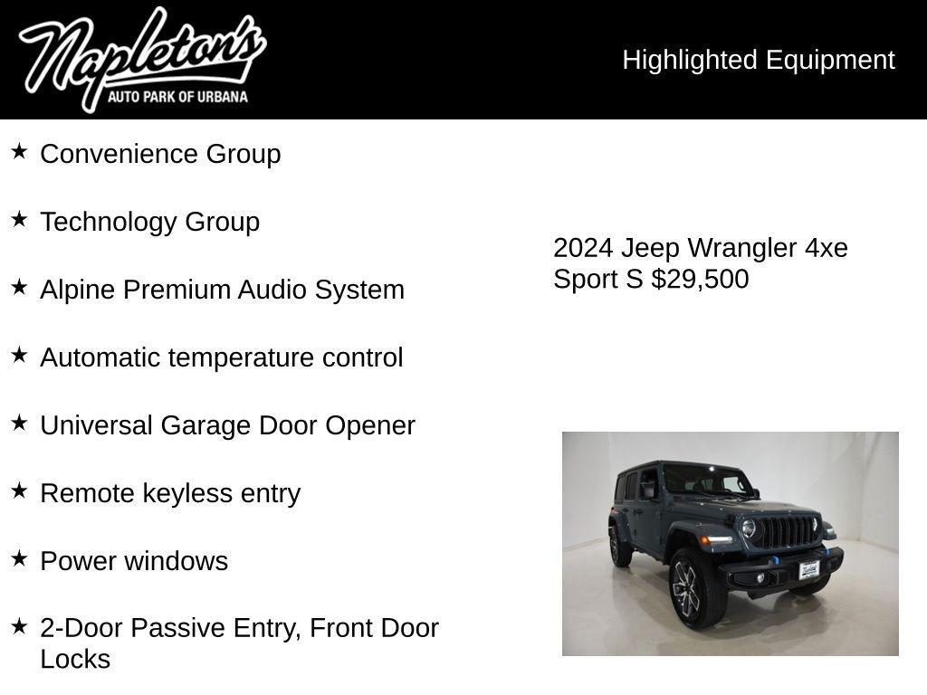 used 2024 Jeep Wrangler 4xe car, priced at $29,617