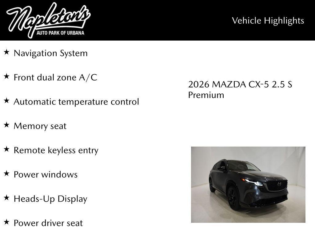 new 2026 Mazda CX-5 car, priced at $39,557
