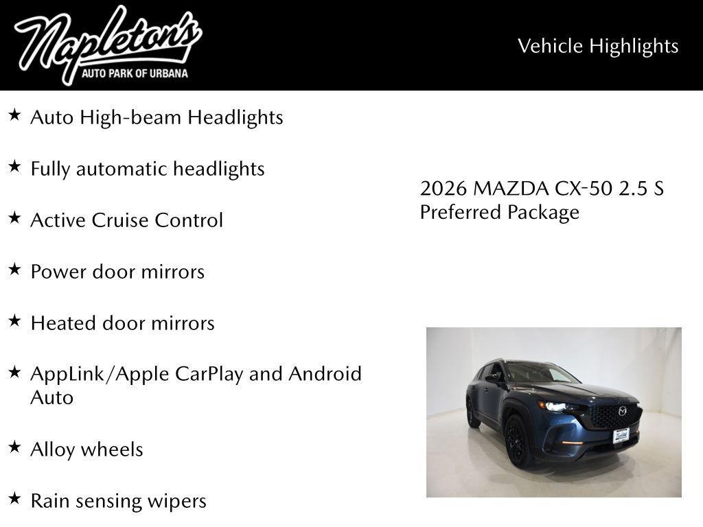 new 2026 Mazda CX-50 car, priced at $33,193