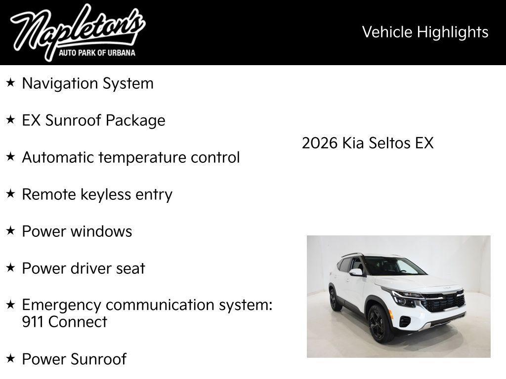 new 2026 Kia Seltos car, priced at $31,151