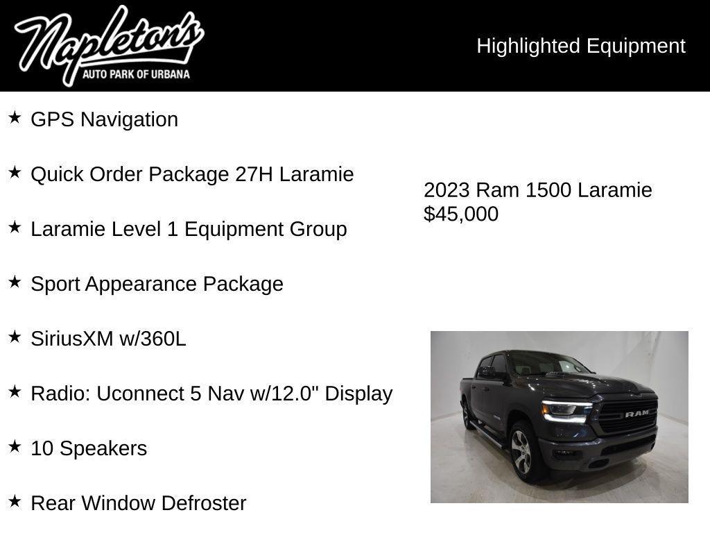 used 2023 Ram 1500 car, priced at $45,000