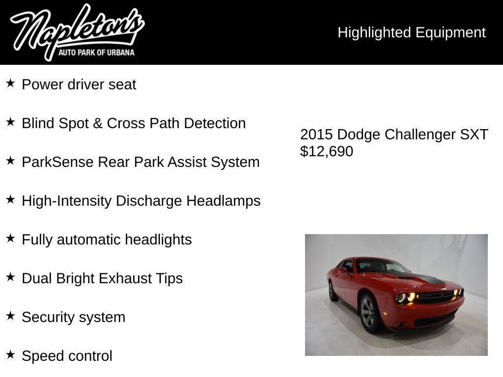 used 2015 Dodge Challenger car, priced at $12,690
