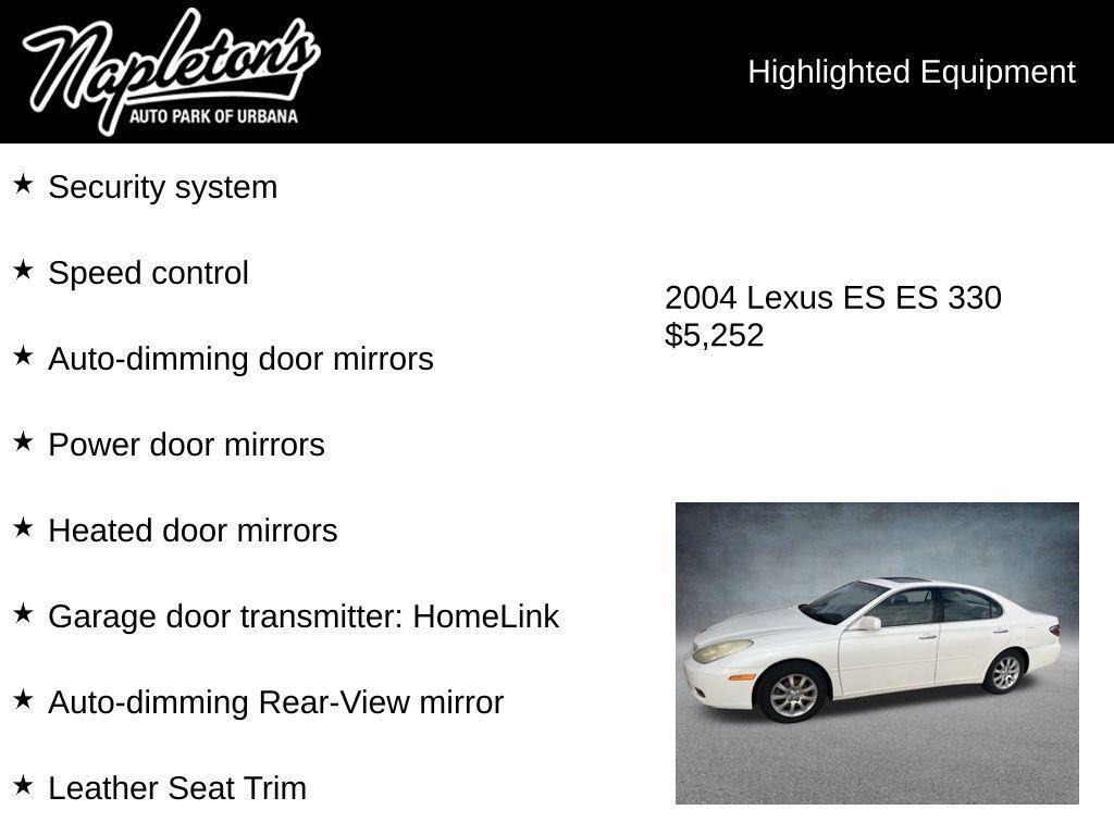 used 2004 Lexus ES 330 car, priced at $5,252