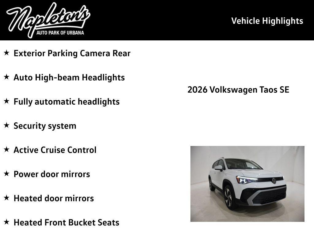 new 2026 Volkswagen Taos car, priced at $33,351