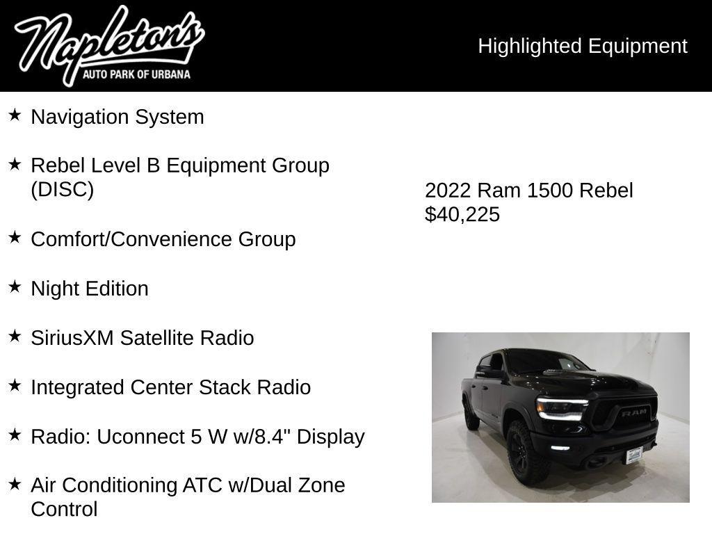 used 2022 Ram 1500 car, priced at $39,990