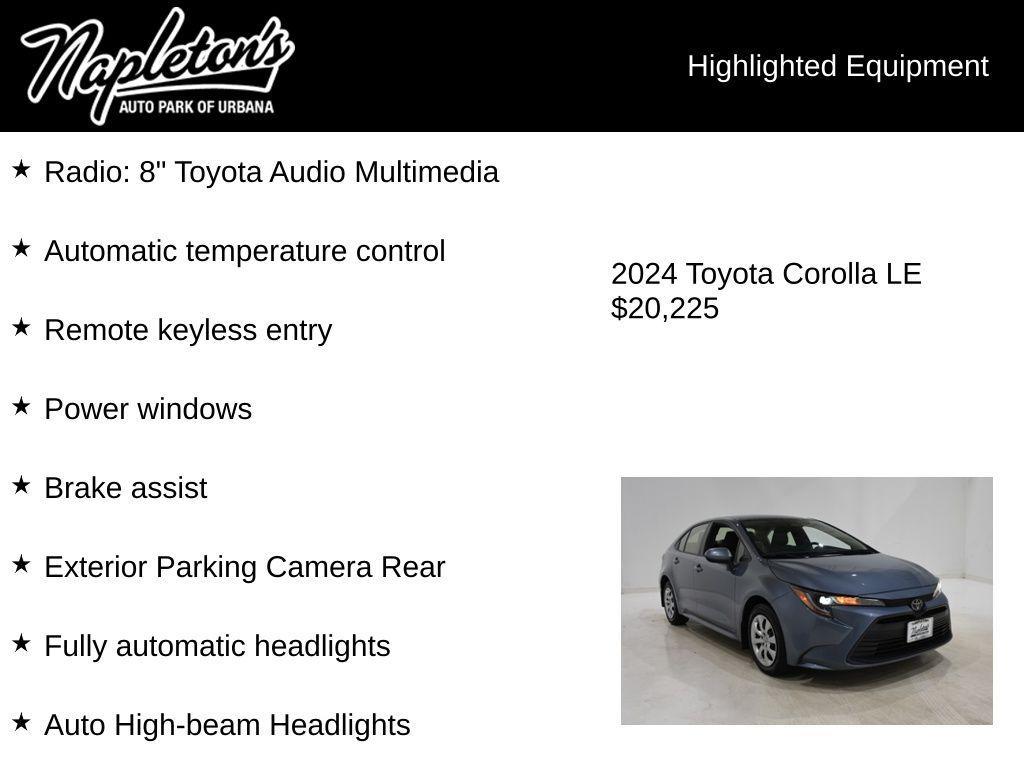 used 2024 Toyota Corolla car, priced at $20,225