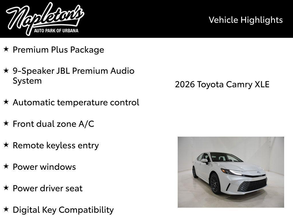 new 2026 Toyota Camry car, priced at $44,304