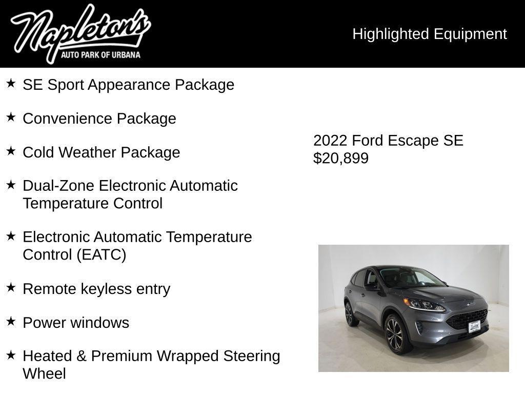 used 2022 Ford Escape car, priced at $21,137