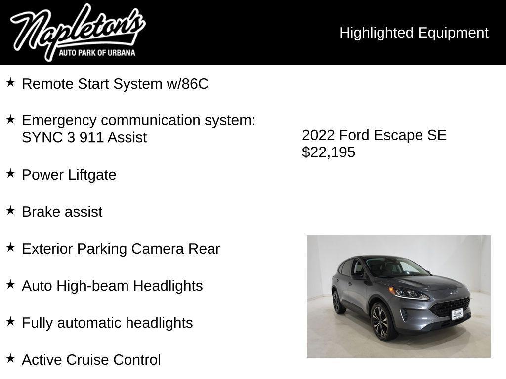 used 2022 Ford Escape car, priced at $22,195