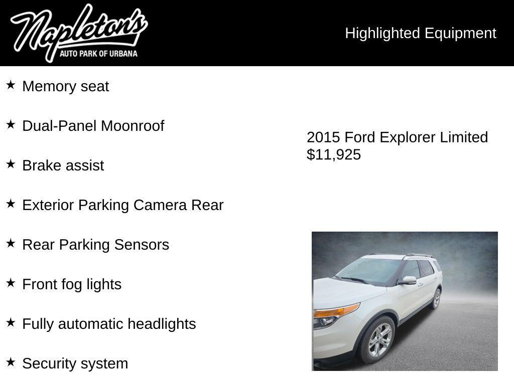 used 2015 Ford Explorer car, priced at $11,925