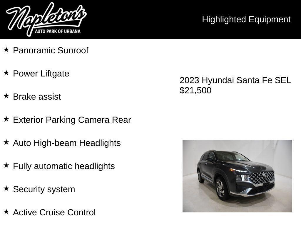 used 2023 Hyundai Santa Fe car, priced at $21,500