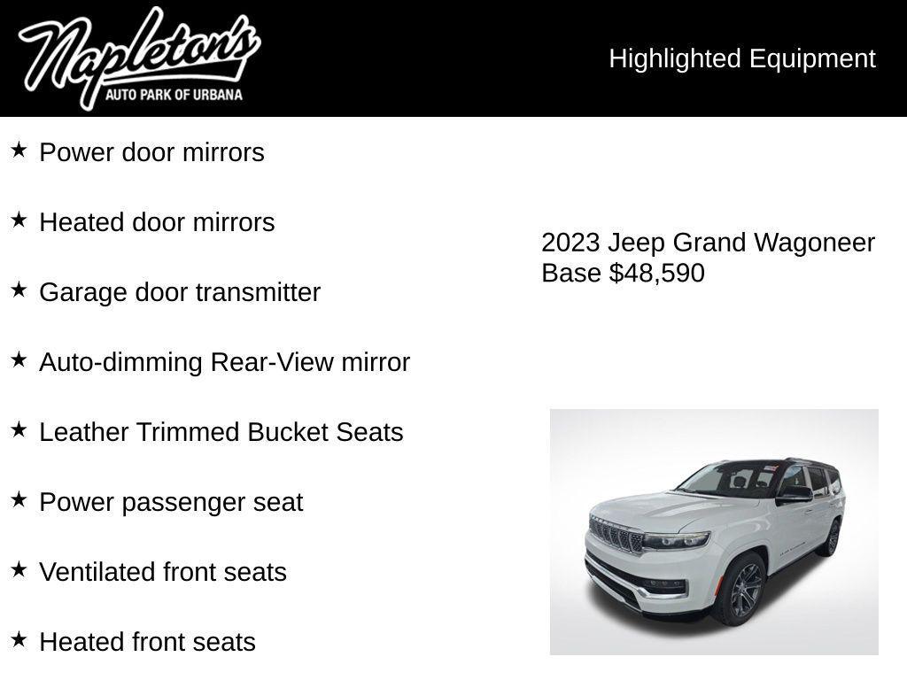 used 2023 Jeep Grand Wagoneer car, priced at $47,390