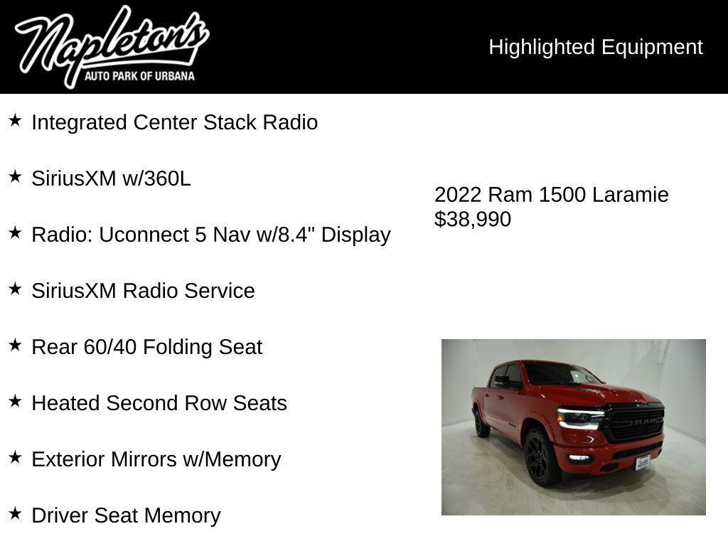 used 2022 Ram 1500 car, priced at $38,399