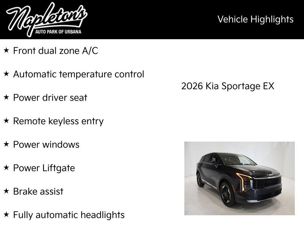 new 2026 Kia Sportage car, priced at $31,200