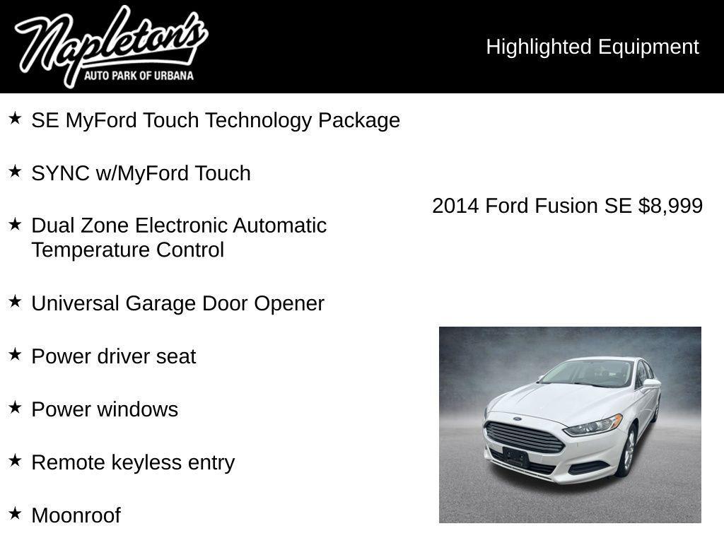 used 2014 Ford Fusion car, priced at $8,999