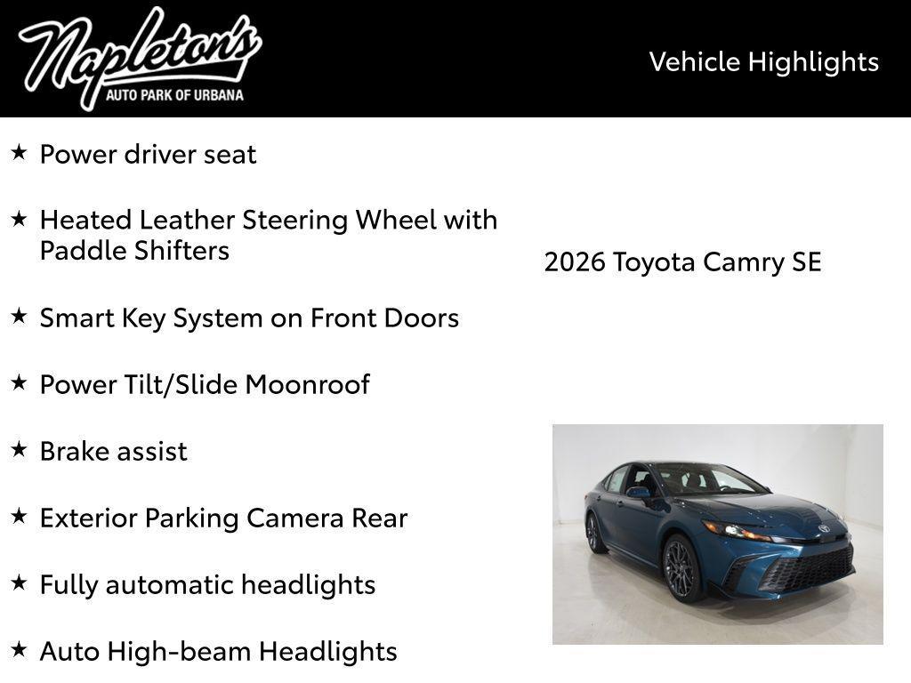 new 2026 Toyota Camry car, priced at $35,014