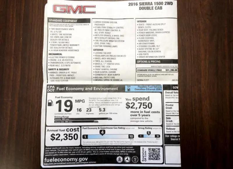 used 2016 GMC Sierra 1500 car, priced at $12,995