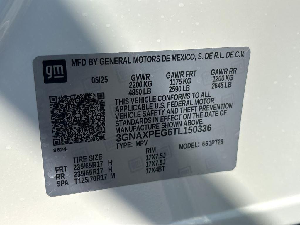 new 2026 Chevrolet Equinox car, priced at $34,045