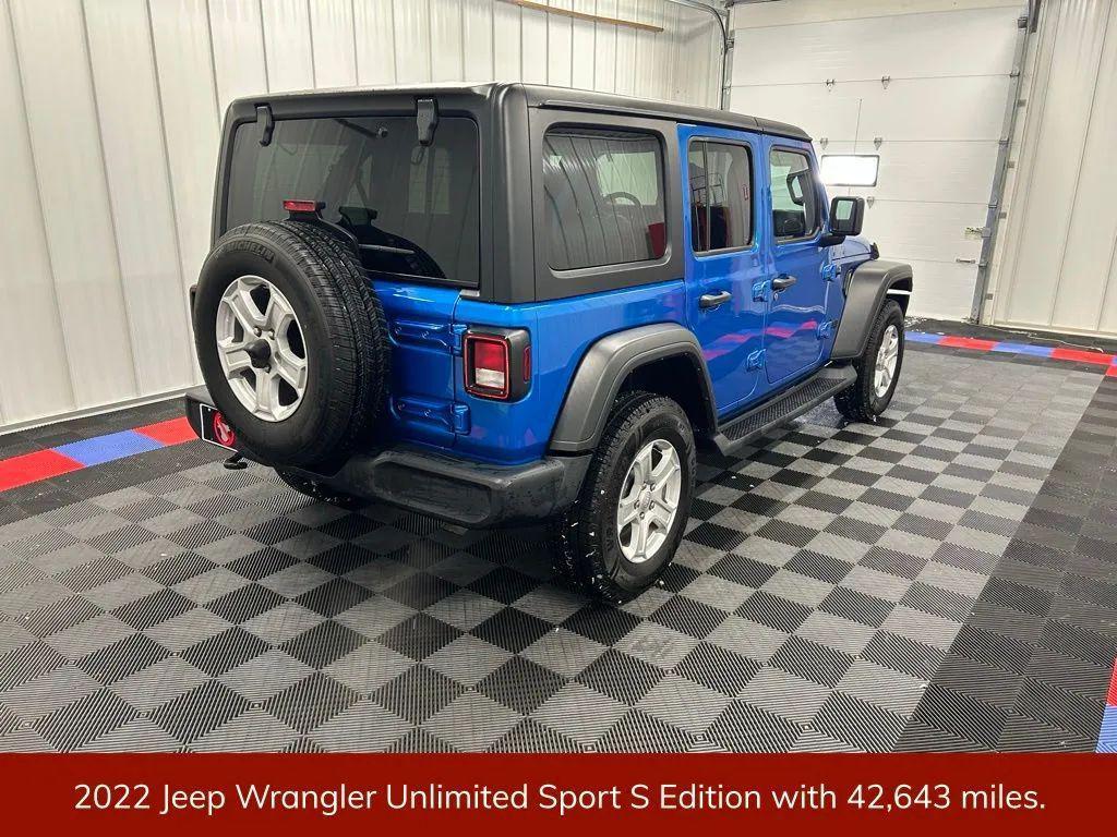 used 2022 Jeep Wrangler Unlimited car, priced at $25,868
