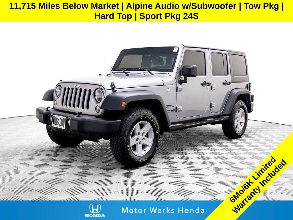used 2016 Jeep Wrangler Unlimited car, priced at $18,300