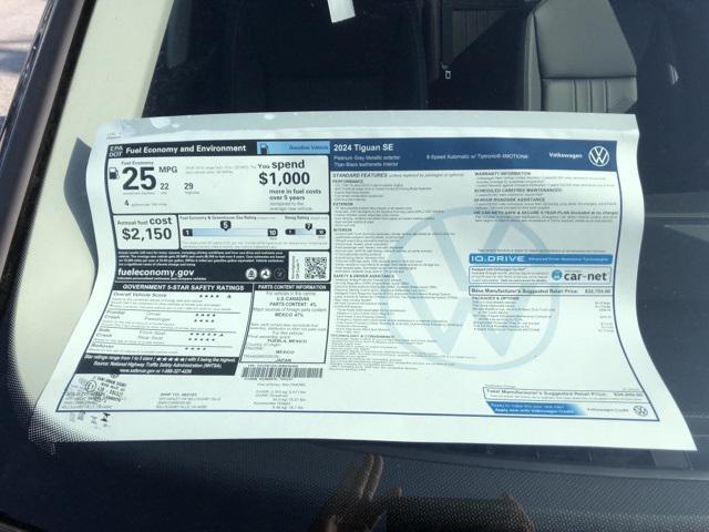 new 2024 Volkswagen Tiguan car
