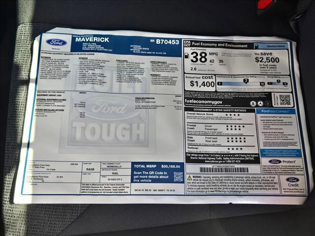 new 2025 Ford Maverick car, priced at $26,995