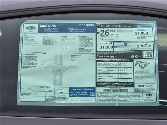 new 2026 Ford Mustang car, priced at $35,665