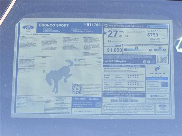 new 2026 Ford Bronco Sport car, priced at $33,002