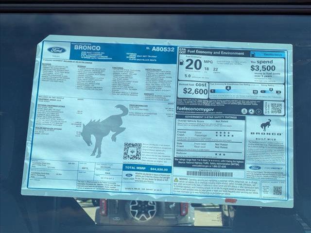 new 2025 Ford Bronco car, priced at $46,215