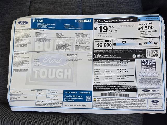 new 2026 Ford F-150 car, priced at $42,360