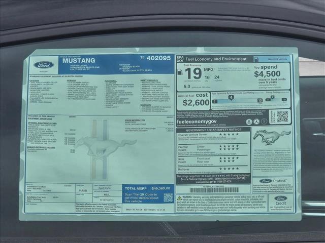 new 2026 Ford Mustang car, priced at $48,360