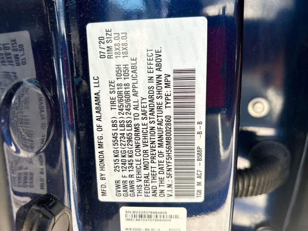 used 2021 Honda Pilot car, priced at $20,026