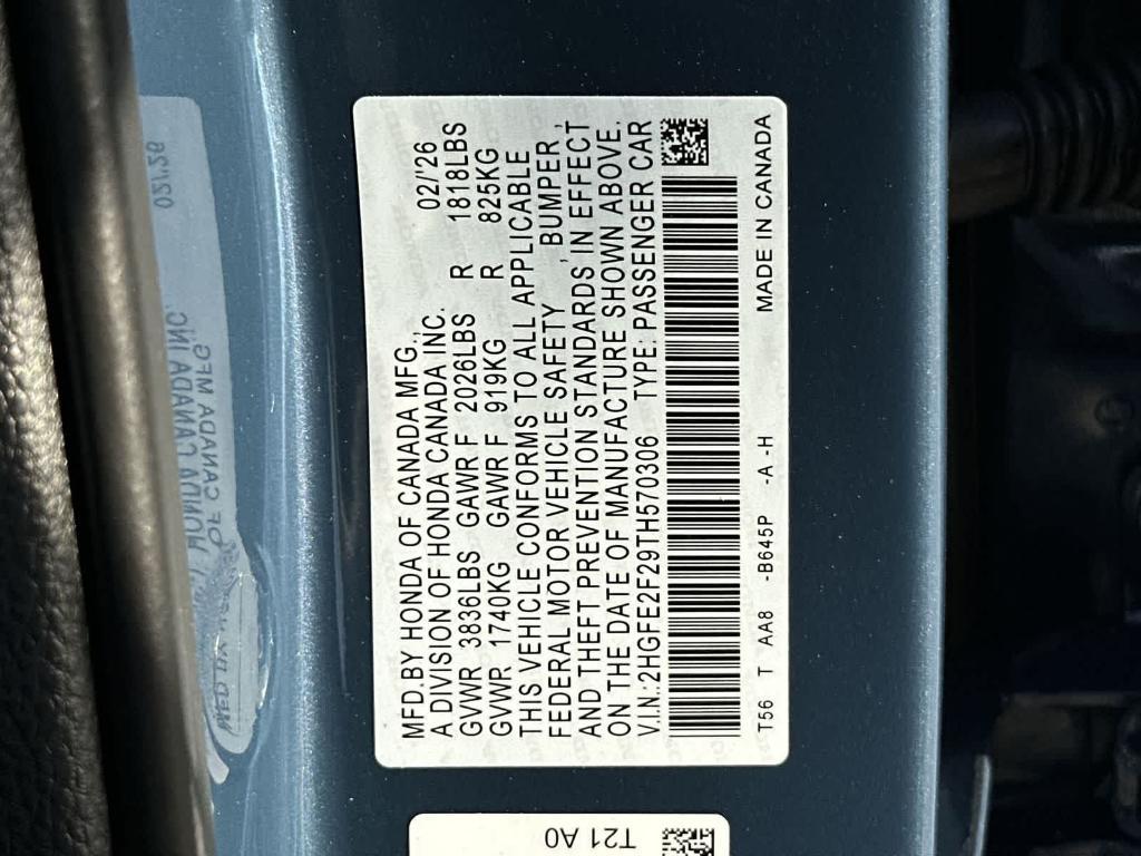 new 2026 Honda Civic car, priced at $25,465