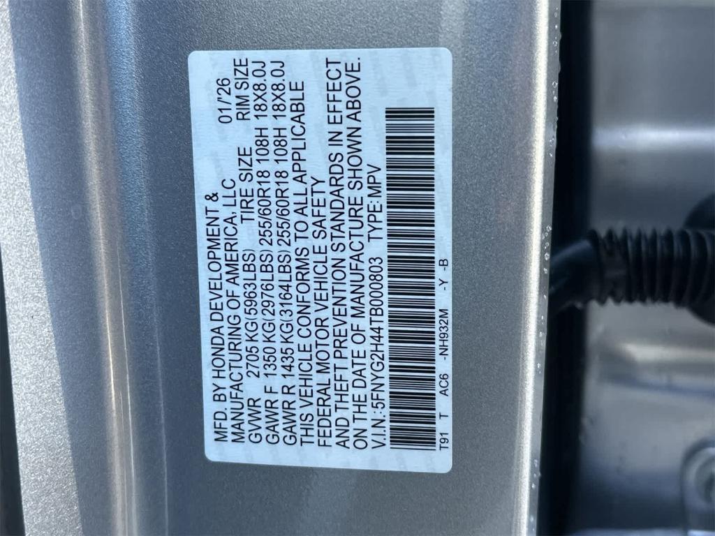 new 2026 Honda Pilot car, priced at $44,107