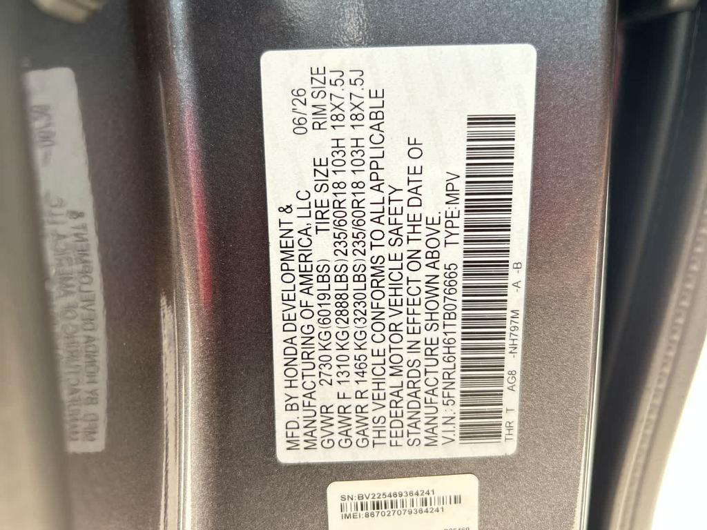 new 2026 Honda Odyssey car, priced at $43,627