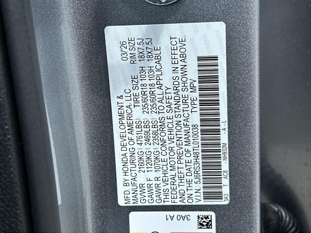 new 2026 Honda CR-V car, priced at $33,279