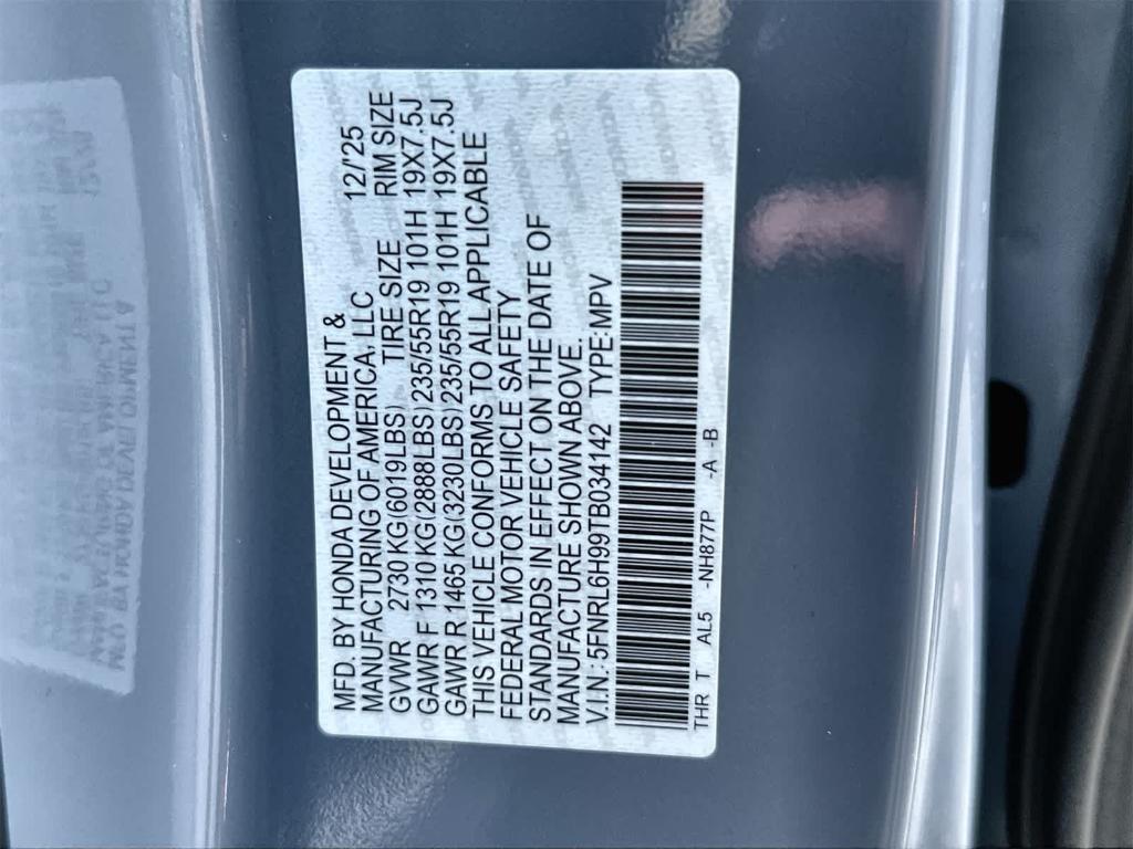 new 2026 Honda Odyssey car, priced at $49,734