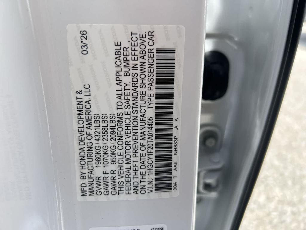 new 2026 Honda Accord car, priced at $30,722
